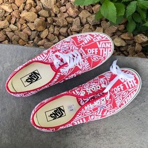VANS - Off The Wall Printed Authentic Shoes - NWOT